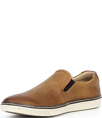 Johnston & Murphy Men's McGuffey Leather Slip On Sneakers