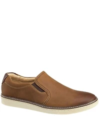 Johnston & Murphy Men's McGuffey Leather Slip On Sneakers