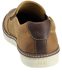 Johnston & Murphy Men's McGuffey Leather Slip On Sneakers