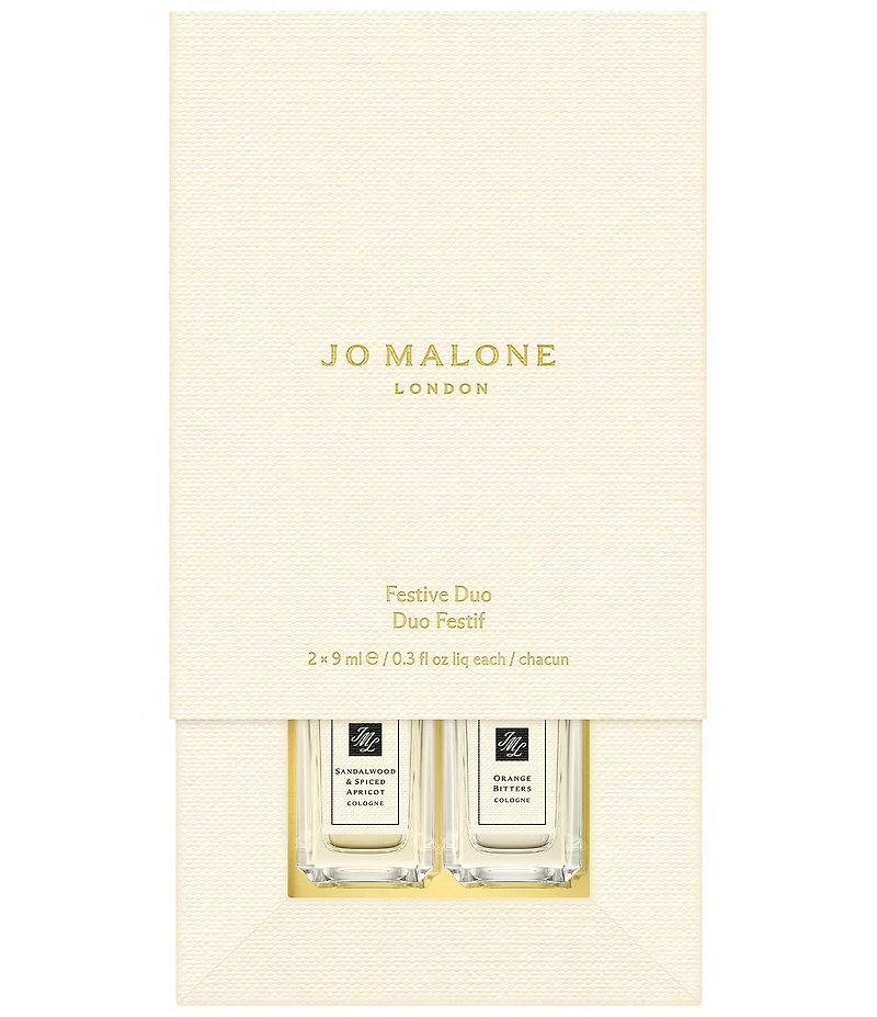 Jo Malone London Orange Bitters and Sandalwood & Spiced Apricot Cologne Discovery Duo Festive Gift Set