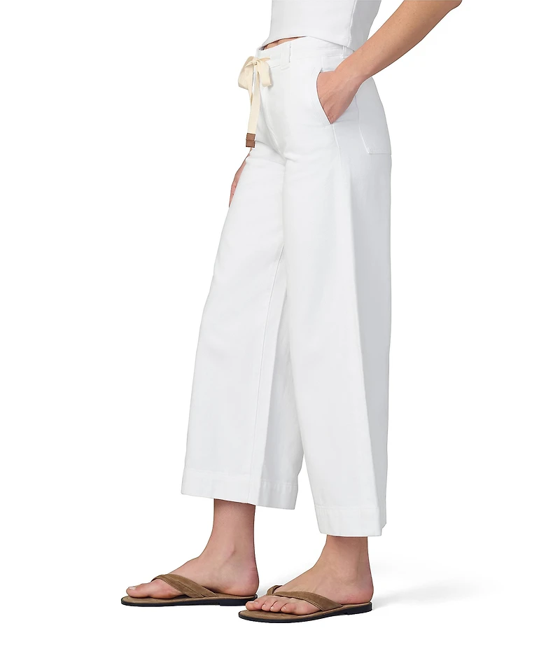 Joe's Jeans Addison Drawstring Wide Leg Ankle Length Pants