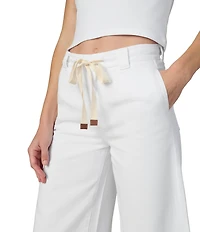 Joe's Jeans Addison Drawstring Wide Leg Ankle Length Pants