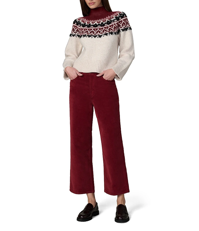 Joe's Jeans Blake High-Rise Wide Leg Corduroy Pants