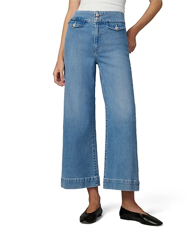Joe's Jeans Ellia High Rise Wide Leg Ankle Length Denim Jeans