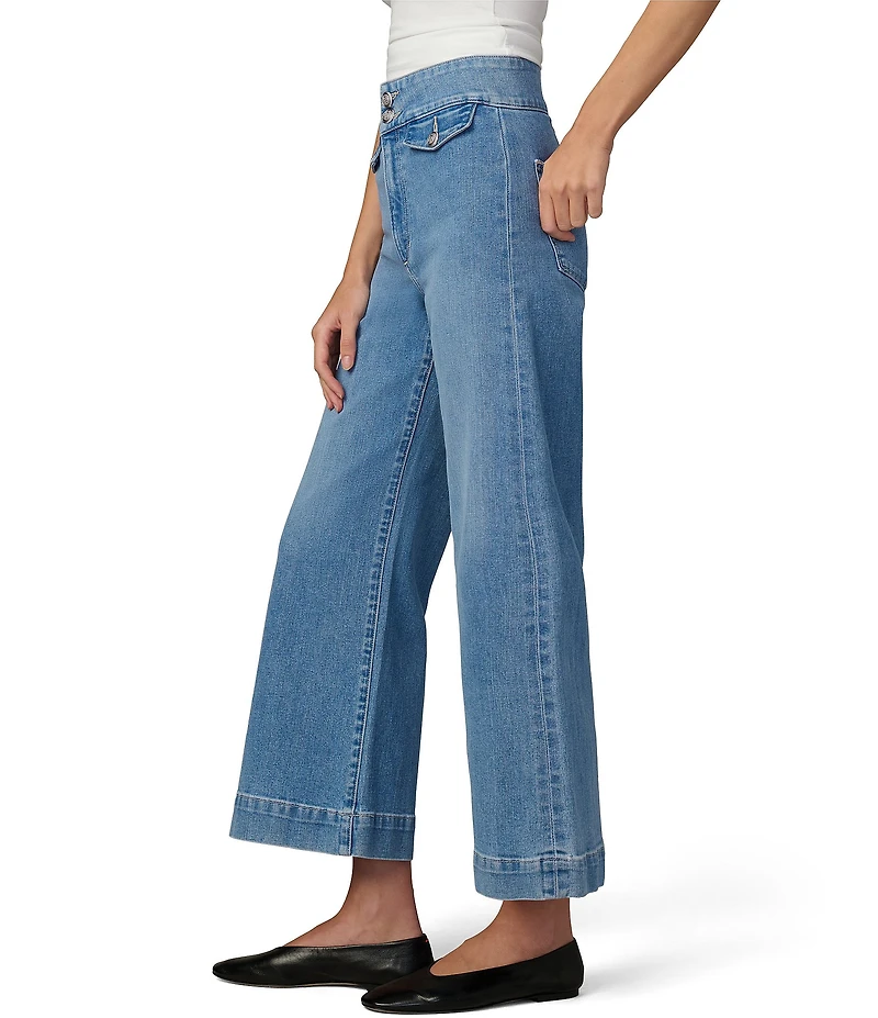 Joe's Jeans Ellia High Rise Wide Leg Ankle Length Denim Jeans