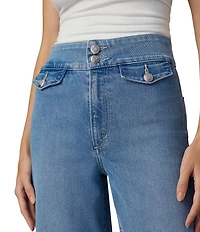 Joe's Jeans Ellia High Rise Wide Leg Ankle Length Denim Jeans