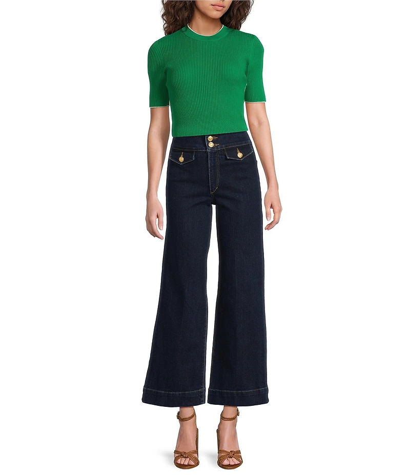 Joe's Jeans Ellia Wide Leg Ankle Jeans