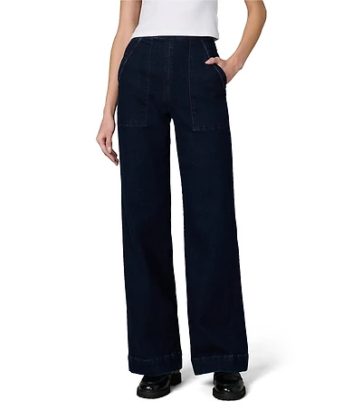 Joe's Jeans High Rise Side Zip Wide Leg Pants