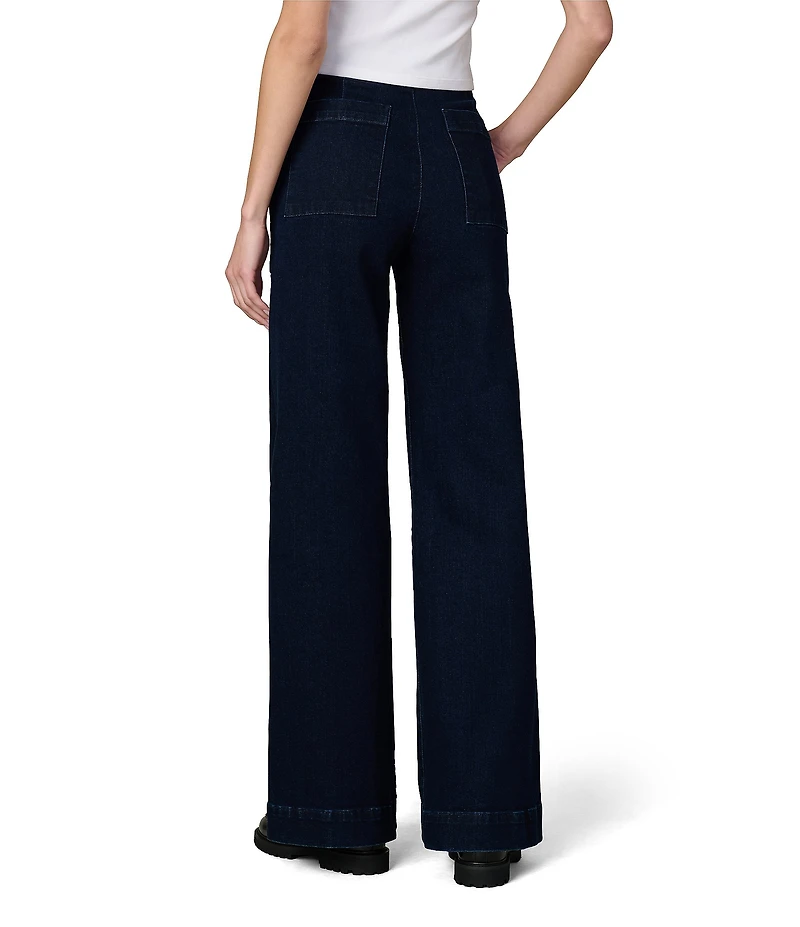 Joe's Jeans High Rise Side Zip Wide Leg Pants