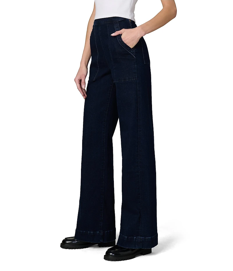 Joe's Jeans High Rise Side Zip Wide Leg Pants