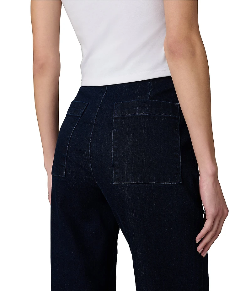 Joe's Jeans High Rise Side Zip Wide Leg Pants