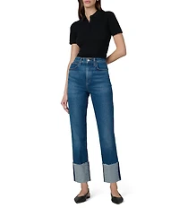 Joe's Jeans Margot High Rise Slim Straight Wide Cuff Jeans