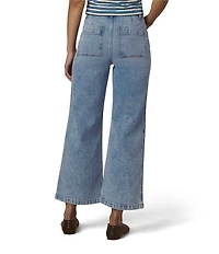 Joe's Jeans Mia Ankle Length High Rise Wide Leg Welt Pocket Denim Jeans