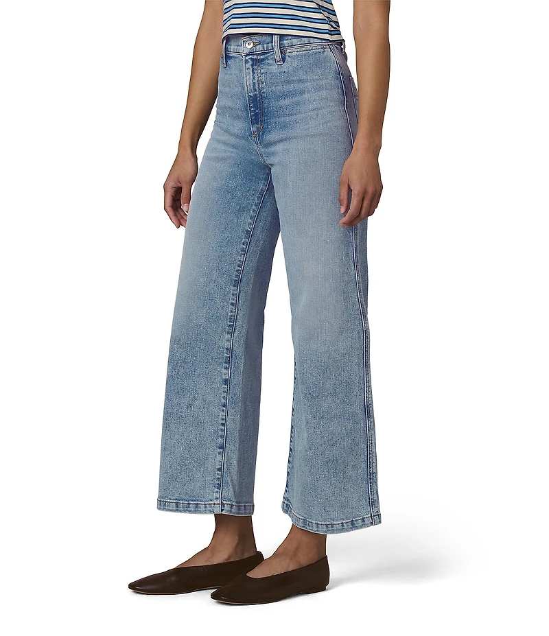 Joe's Jeans Mia Ankle Length High Rise Wide Leg Welt Pocket Denim Jeans