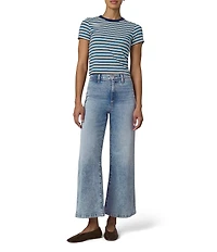 Joe's Jeans Mia Ankle Length High Rise Wide Leg Welt Pocket Denim Jeans