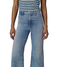 Joe's Jeans Mia Ankle Length High Rise Wide Leg Welt Pocket Denim Jeans
