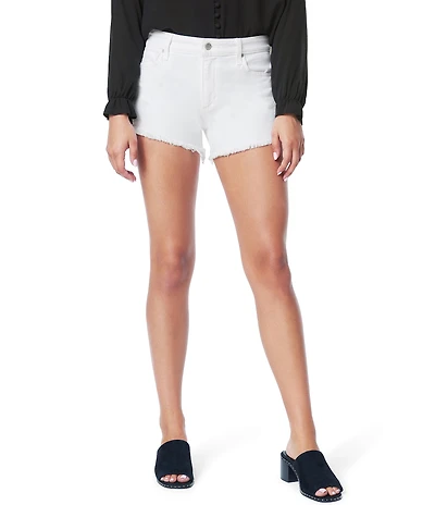 Joe's Jeans Ozzie Fray Cut Off Hem Mid Rise Stretch Denim Shorts