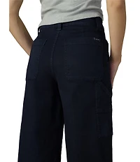 Joe's Jeans The Chloe Utility High Rise Wide Leg Crop Jeans