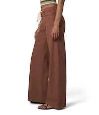 Joe's Jeans The Lou Lou Low Rise Drawstring Waist Wide Leg Denim Jeans