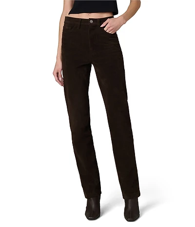 Joe's Jeans The Margot High Rise Slim Straight Leg Faux Suede Pants