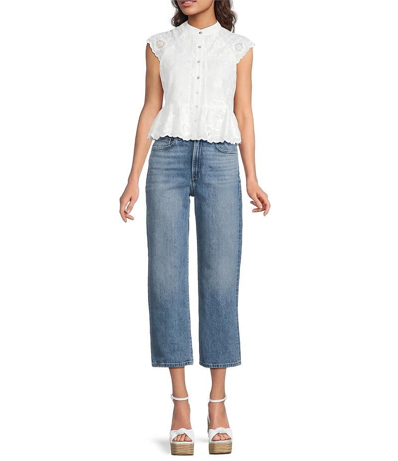 Joe's Jeans The Margot High-Rise Straight Leg Crop Jeans