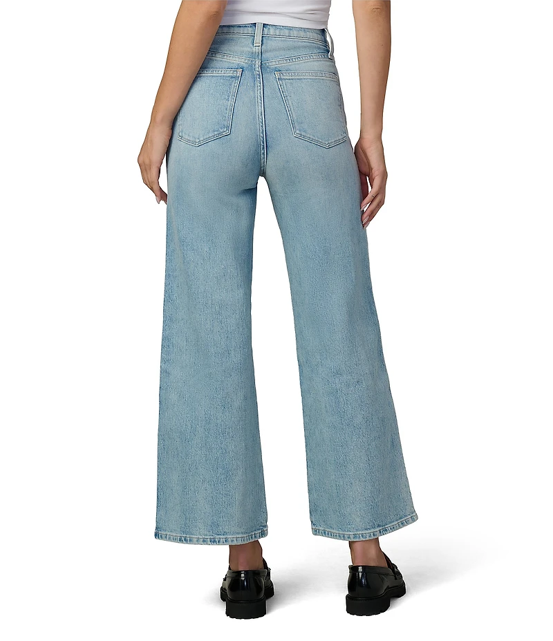 Joe's Jeans The Mia Ankle Side Seams High Rise Wide Leg Denim Jeans