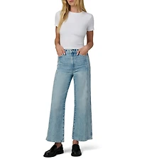 Joe's Jeans The Mia Ankle Side Seams High Rise Wide Leg Denim Jeans