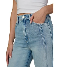 Joe's Jeans The Mia Ankle Side Seams High Rise Wide Leg Denim Jeans