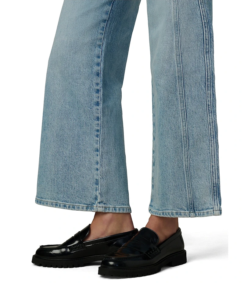 Joe's Jeans The Mia Ankle Side Seams High Rise Wide Leg Denim Jeans