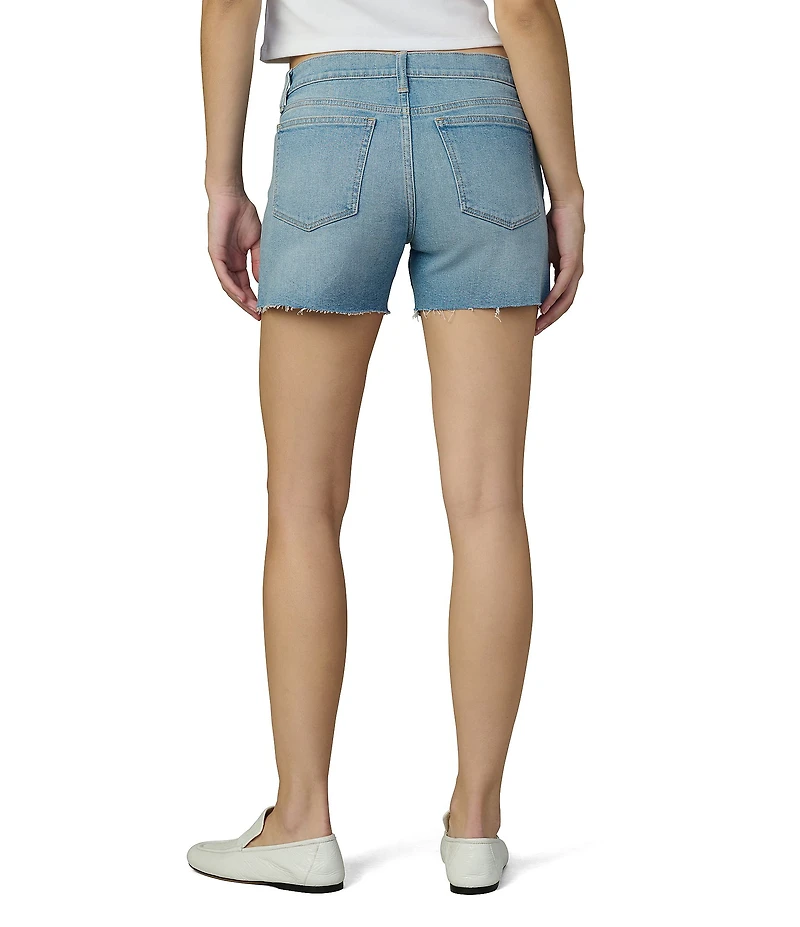 Joe's Jeans The Ozzie Mid Rise Raw Hem Denim Shorts