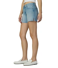 Joe's Jeans The Ozzie Mid Rise Raw Hem Denim Shorts
