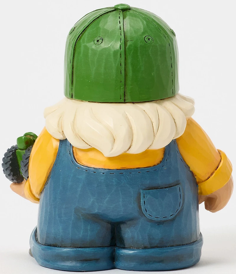 John Deere by Jim Shore Gnome Holding Tractor Figurine