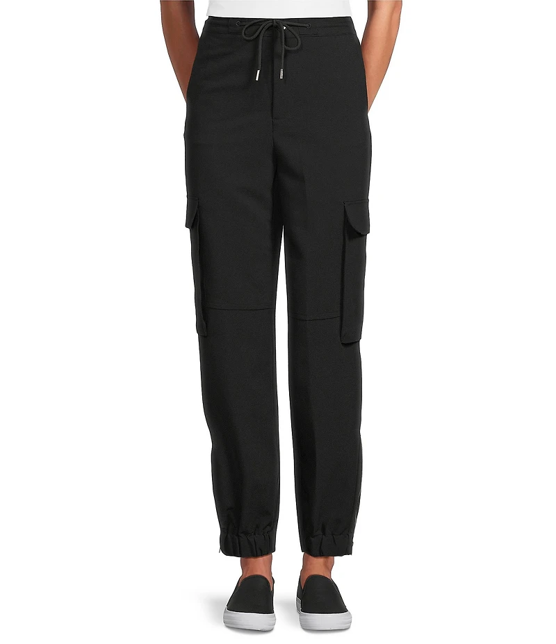 John Mark Woven Drawstring Cargo Jogger Pants