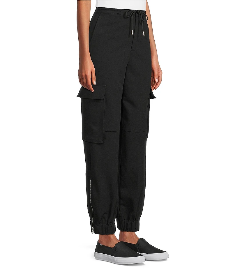 John Mark Woven Drawstring Cargo Jogger Pants