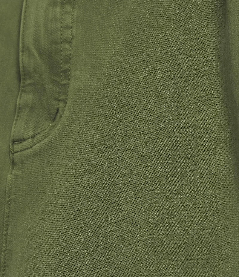 John Mark Colored Denim Wide Leg 5-Pocket Frayed Hem Pants
