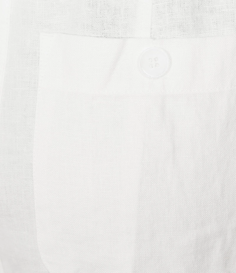 John Mark Front Button Detail Wide Leg Ankle Pants