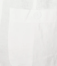 John Mark Front Button Detail Wide Leg Ankle Pants