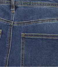 John Mark High Rise Tiered Fringe Hem Crop Jeans