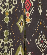 John Mark Mix Media Velvet Burnout Point Collar Long Sleeve Tunic