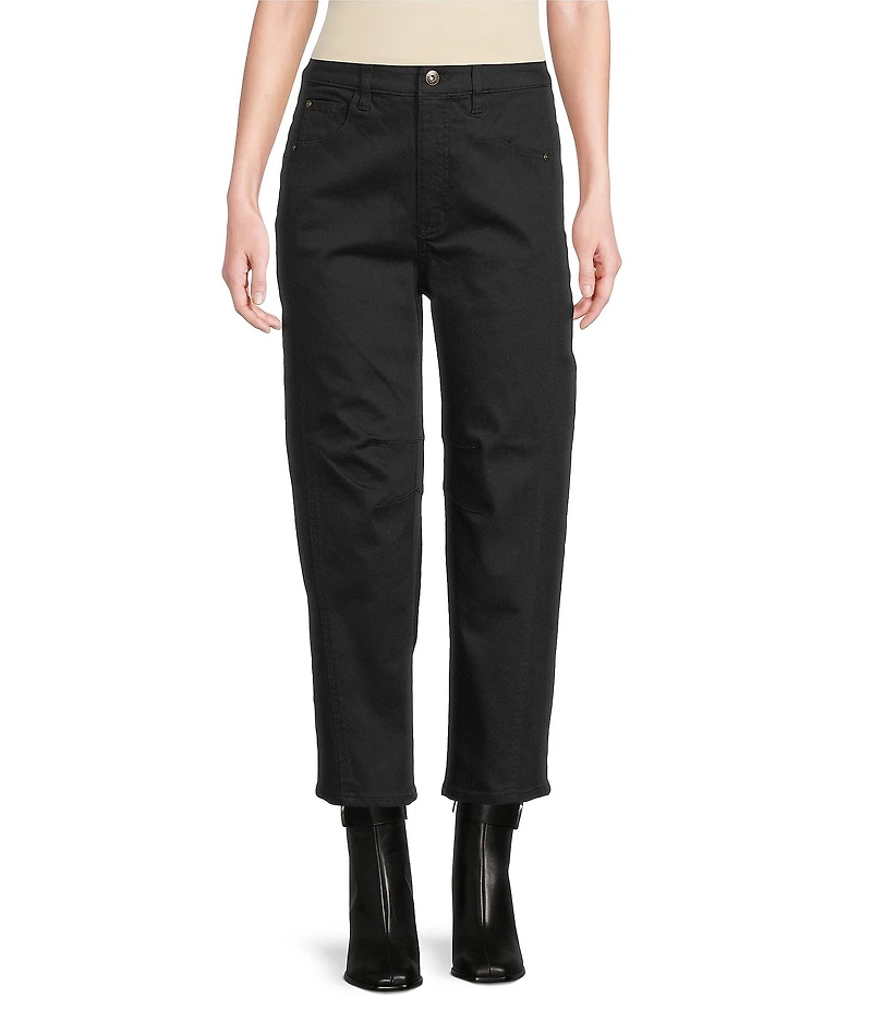 John Mark Petite Size 5-Pocket Barrel Jeans