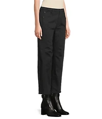 John Mark Petite Size 5-Pocket Barrel Jeans