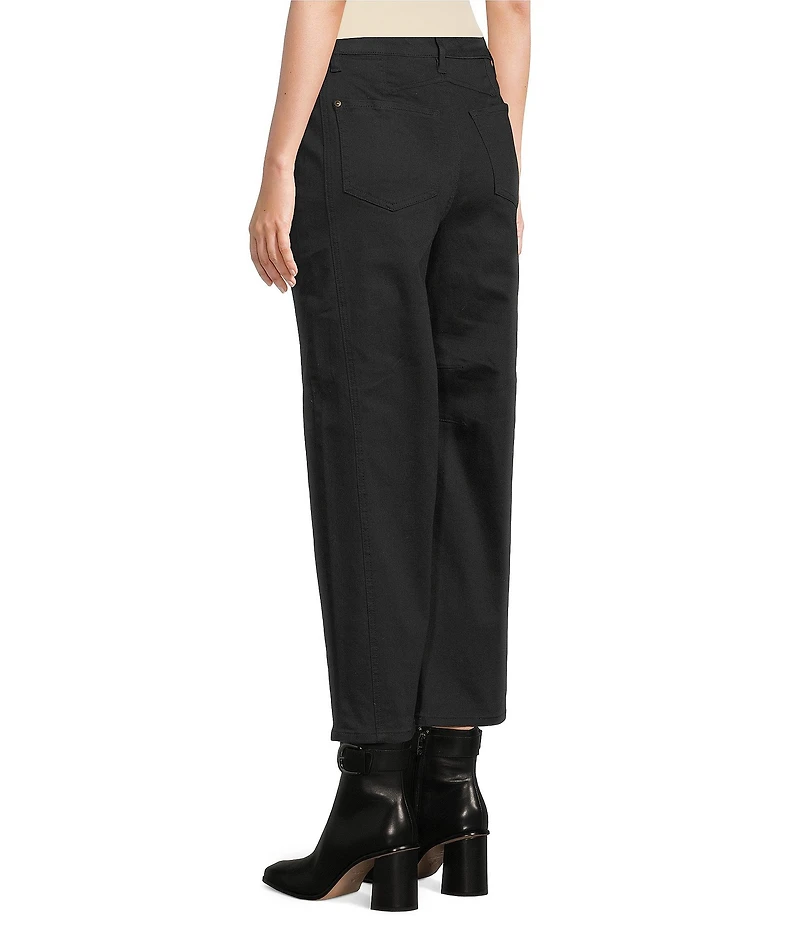 John Mark Petite Size 5-Pocket Barrel Jeans