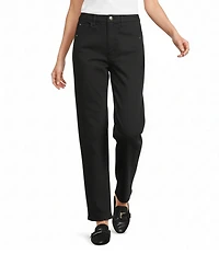 John Mark Petite Size 5-Pocket Barrel Jeans