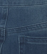 John Mark Petite Size Flare Leg Stretch Denim Pull-On Jeans