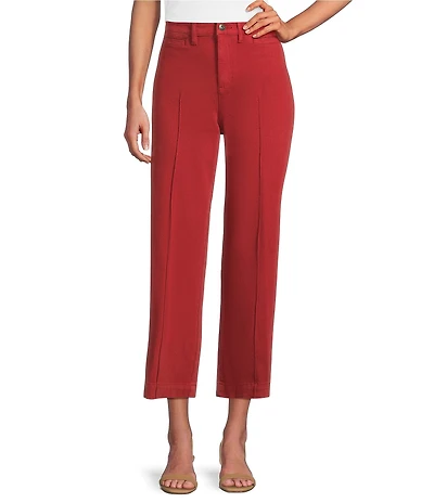 John Mark Petite Size Pintuck Detailed Wide Leg Pants