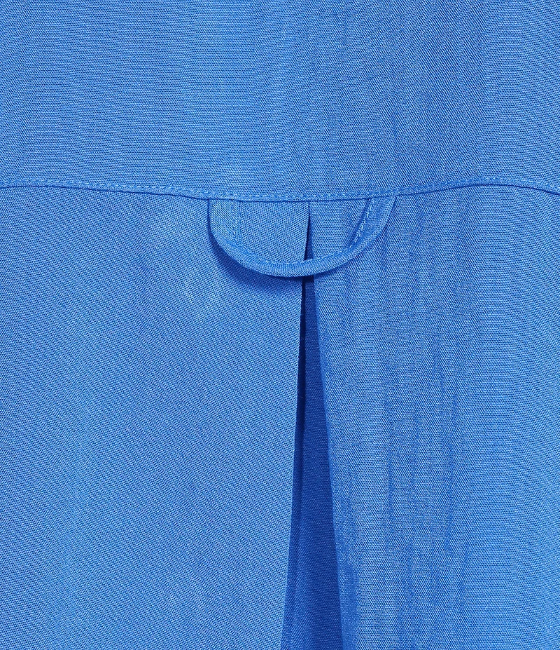 John Mark Petite Size Solid Wire Collar Short Sleeve Button Front Shirt