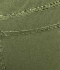 John Mark Plus Size Colored Denim Wide Leg 5-Pocket Frayed Hem Jeans