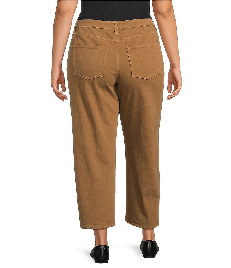 John Mark Plus Size Cotton-Blend Straight Leg Pants