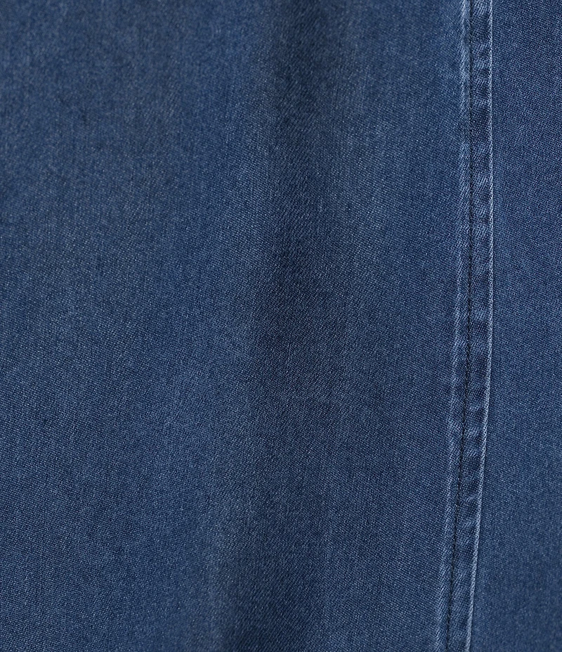 John Mark Plus Size Denim Bias Cut Midi Skirt