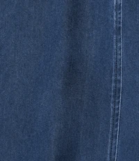 John Mark Plus Size Denim Bias Cut Midi Skirt